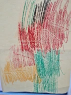 bunte Blätter auf Papier