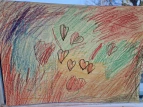 bunte Blätter auf Papier