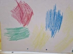 bunte Blätter auf Papier