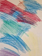 bunte Blätter auf Papier