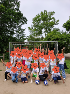 Ein Mannschaftsfoto der Gruppe