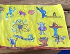 Umrissfiguren nach Keith Harring