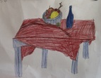 Stillleben: ein gedeckter Tisch