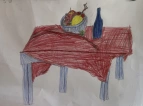 Stillleben: ein gedeckter Tisch