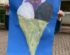 Ein gemaltes Eis
