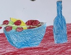 Stillleben: ein gedeckter Tisch